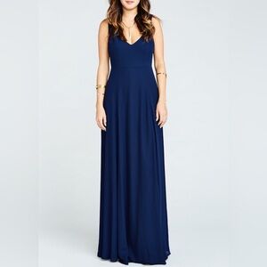Show Me Your Mumu Navy‎ Blue Jenn Maxi Dress